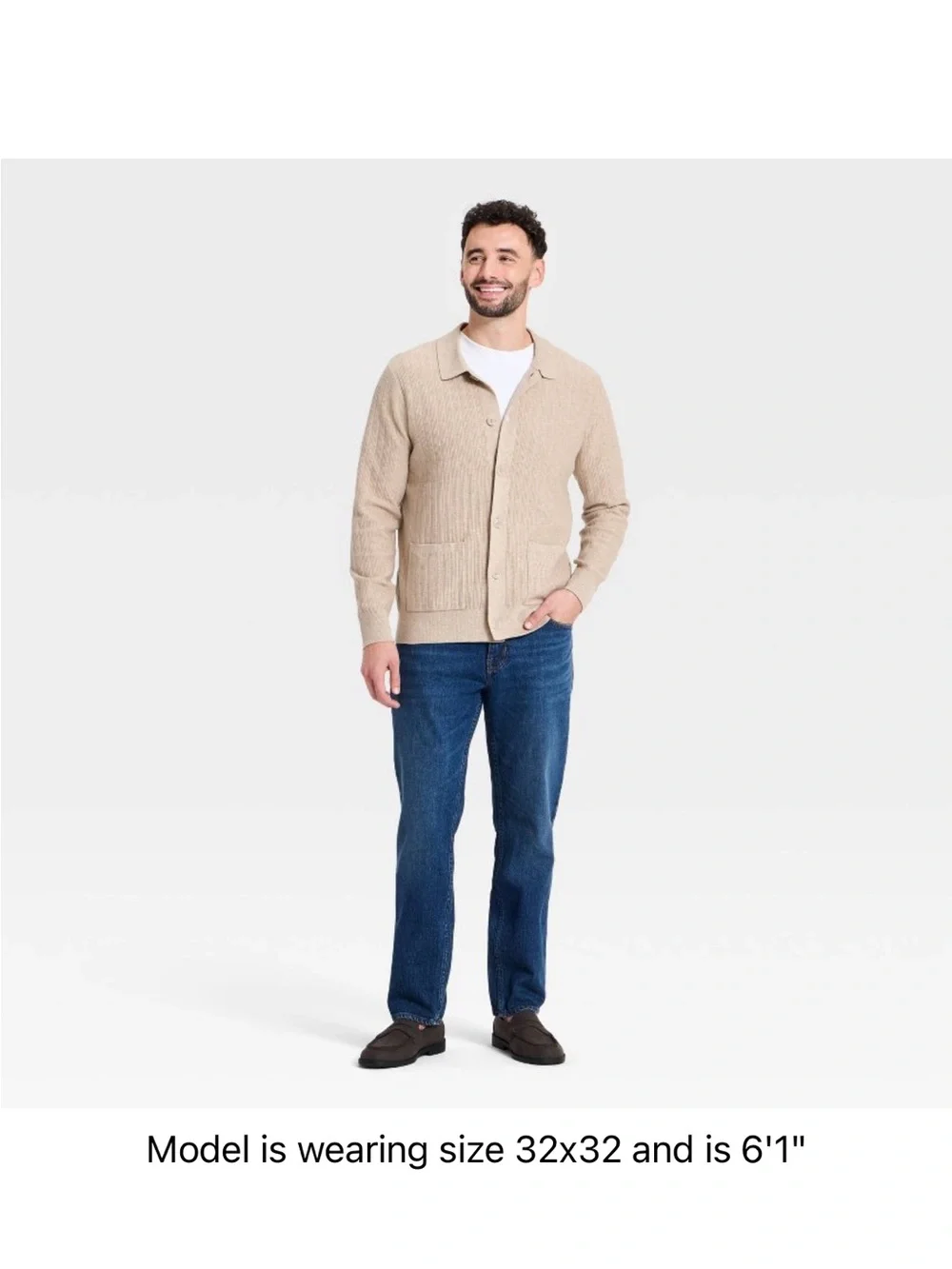 Classic Straight Fit Men's Jeans - Blue 34x34